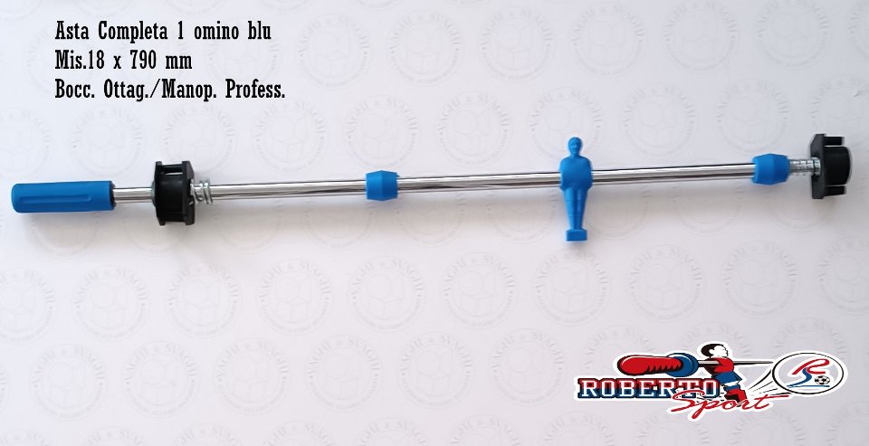 SERIE ASTE COMPLETE R/B 18 X 790 MM. ROBERTO SPORT BOCCOLA OTT/PROF