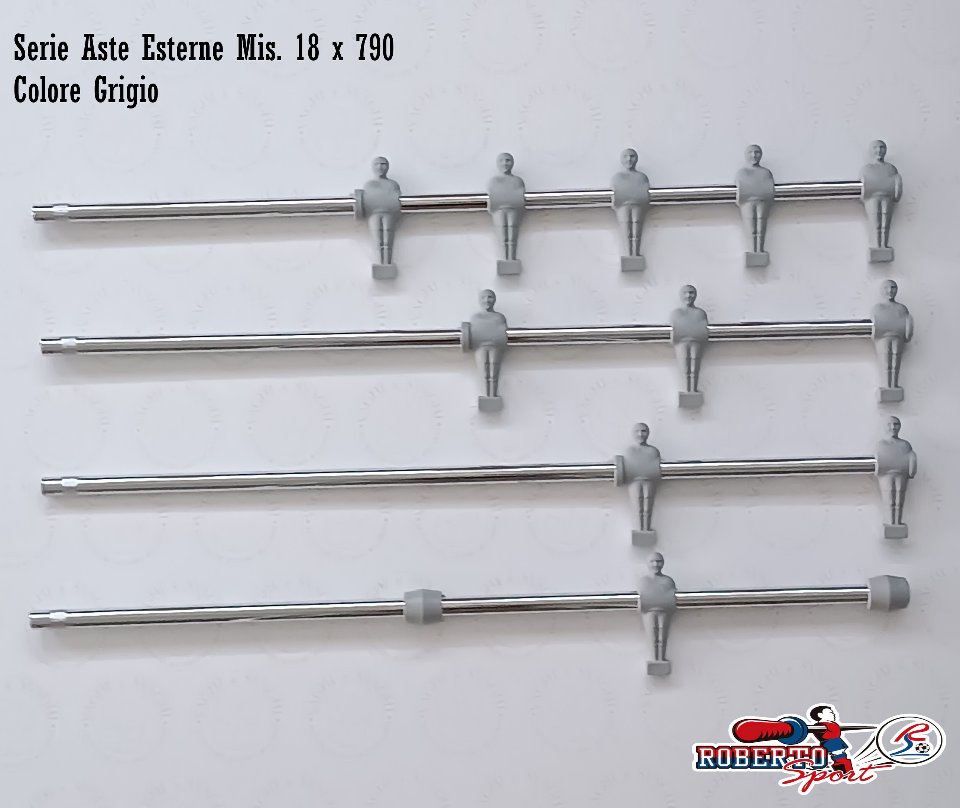 SERIE ASTE ESTERNE ROBERTO SPORT DIAM. 18 X 790 MM