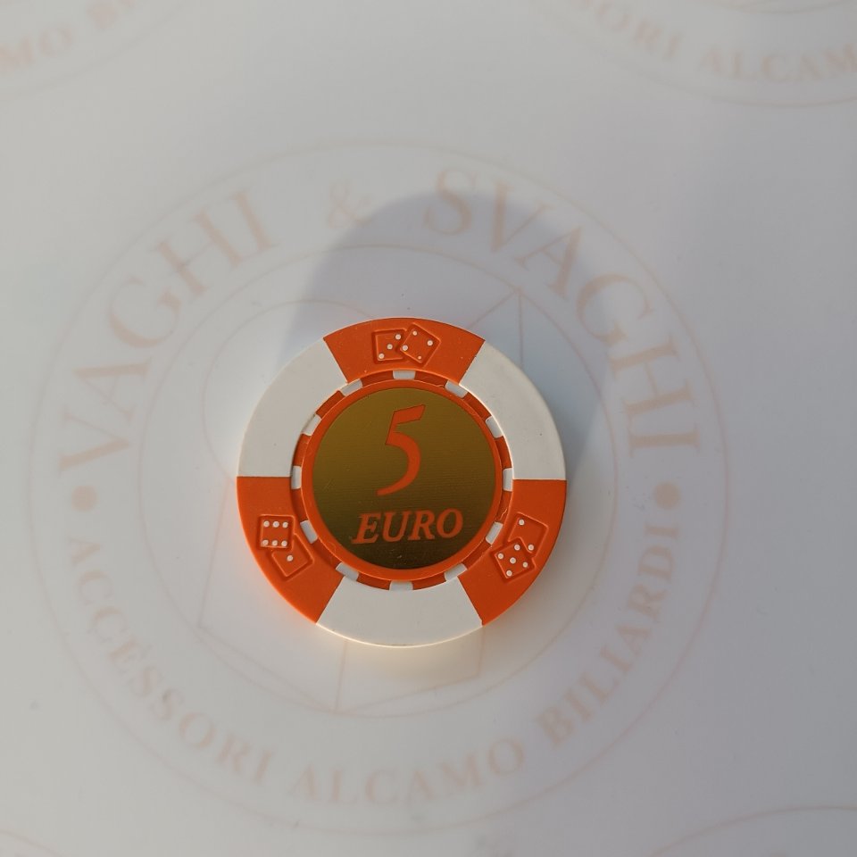 FICHES SENZA VALORE DAL NEGRO COLORE ARANCIO