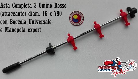 SERIE ASTE COMPLETE 16 X 790 MM. ROBERTO SPORT BOCCOLA UNIVERSALE/ MAN EXPORT