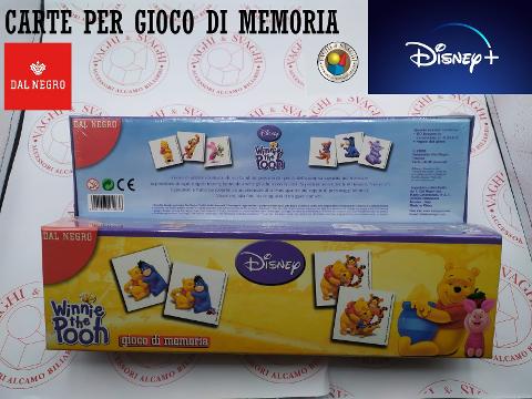 CARTE PER GIOCO DI MEMORIA DAL NEGRO DISNEY