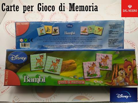 CARTE PER GIOCO DI MEMORIA DAL NEGRO DISNEY