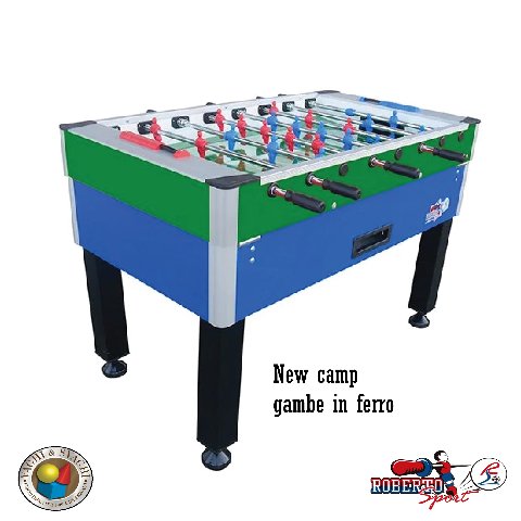 CALCIO BALILLA ROBERTO SPORT MODELLO NEW CAMP GAMBE IN FERRO