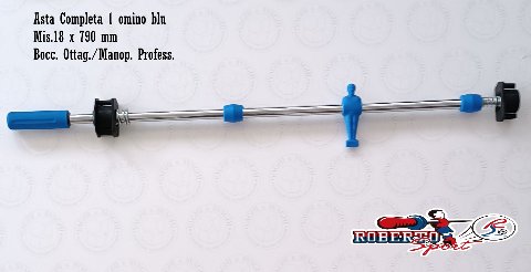 SERIE ASTE COMPLETE R/B 18 X 790 MM. ROBERTO SPORT BOCCOLA OTT/PROF