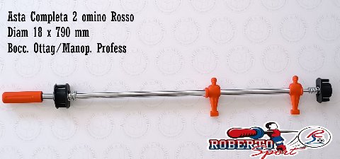 SERIE ASTE COMPLETE R/B 18 X 790 MM. ROBERTO SPORT BOCCOLA OTT/PROF