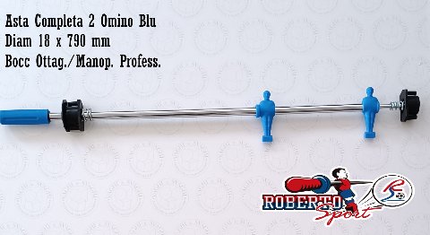 SERIE ASTE COMPLETE R/B 18 X 790 MM. ROBERTO SPORT BOCCOLA OTT/PROF