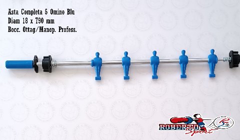 SERIE ASTE COMPLETE R/B 18 X 790 MM. ROBERTO SPORT BOCCOLA OTT/PROF
