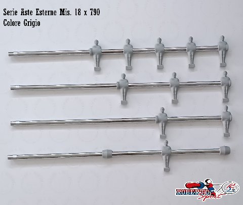 SERIE ASTE ESTERNE ROBERTO SPORT DIAM. 18 X 790 MM