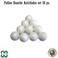 PALLINE PER CALCIO BALILLA NORDITALIA ANTIRIMBALZO BIANCHE SET 10 PZ