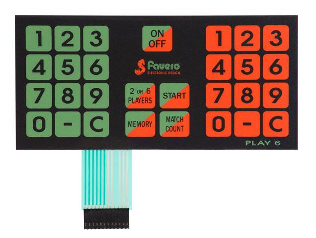 TASTIERA MEMBRANA FAVERO PER MODELLO PLAY 6