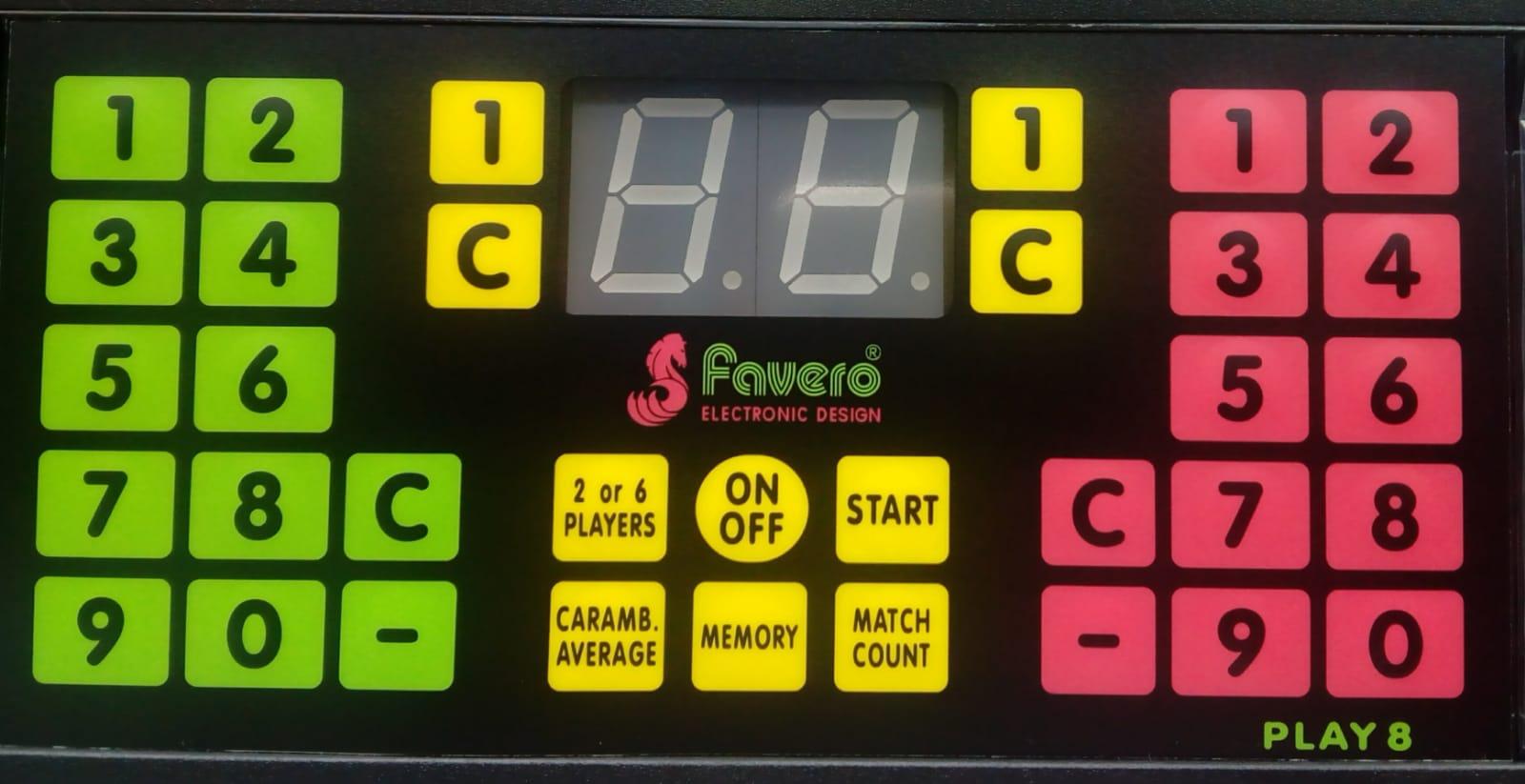 TASTIERA MEMBRANA FAVERO PER MODELLO PLAY 8