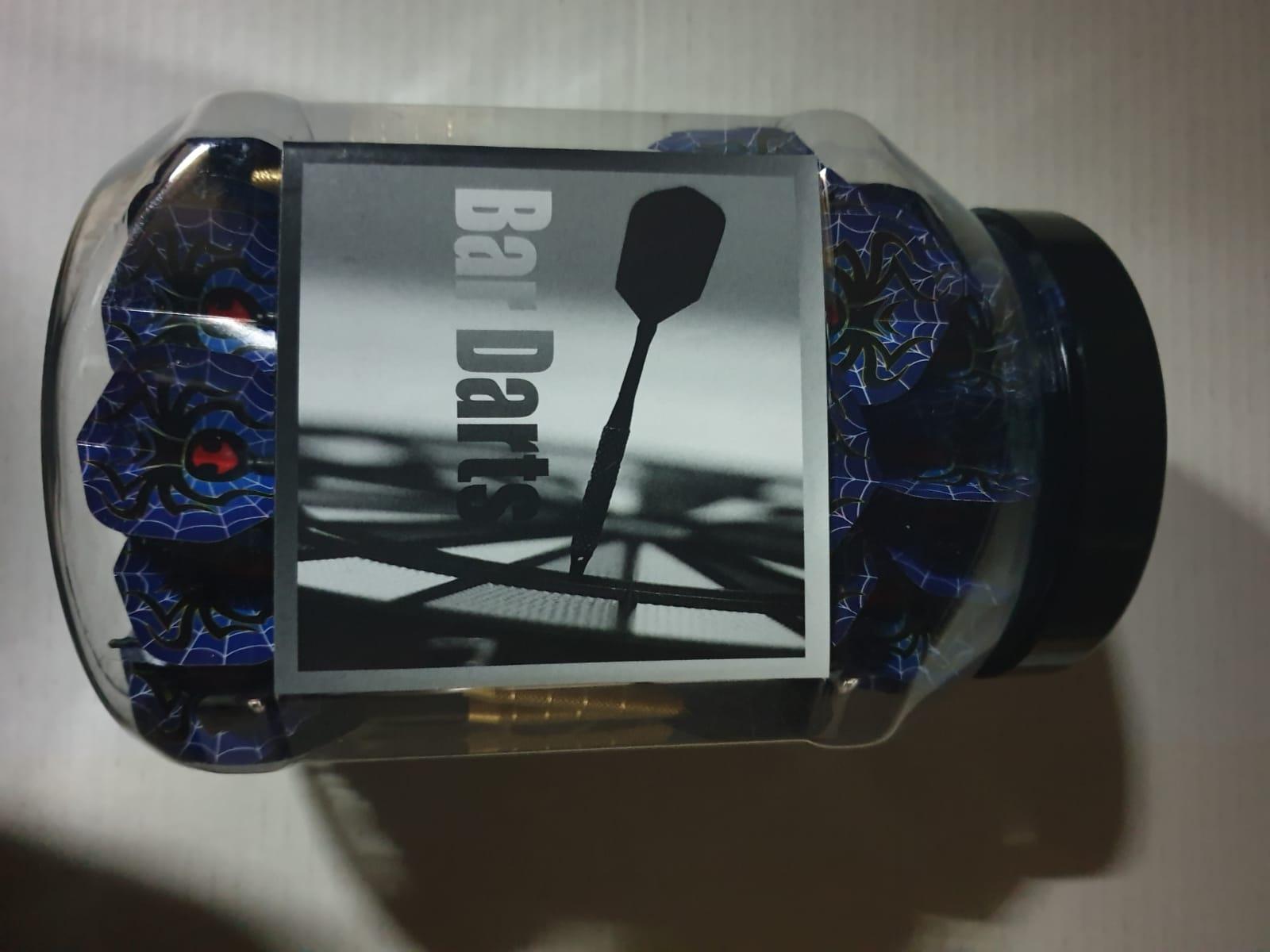 FRECCETTE DM 1/4-2BA  16g CODA PLASTICA BLU DIANA BARATTOLO 100pz