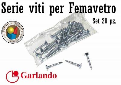 SERIE VITI PER FERMAVETRO GARLANDO SET 20 PZ