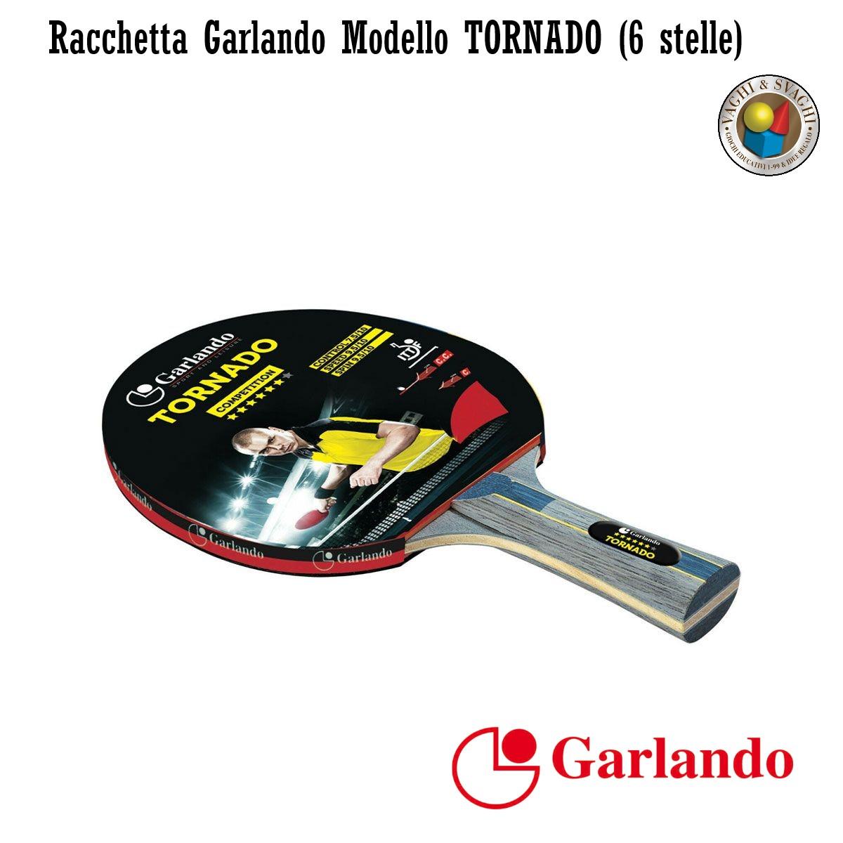 RACCHETTA DA PING PONG GARLANDO TORNADO 6 STELLE