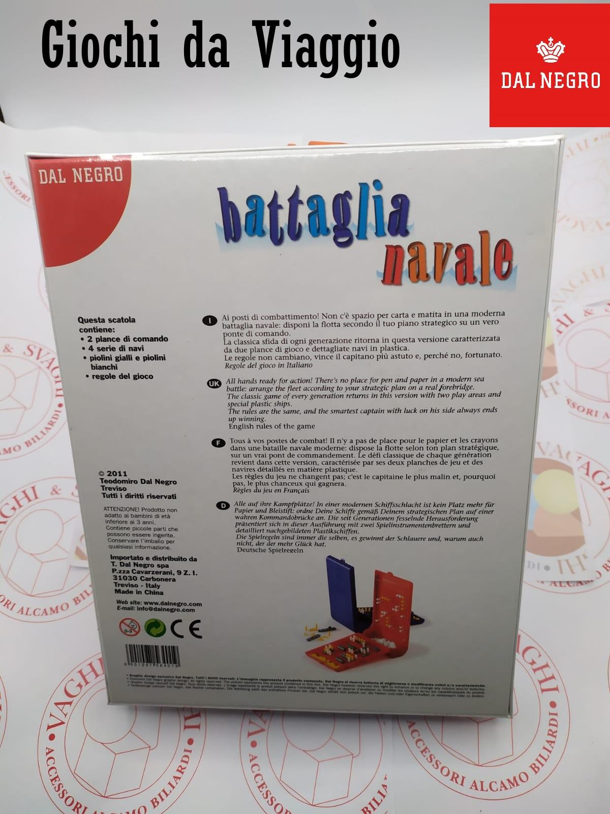 BATTAGLIA NAVALE DAL NEGRO GIOCO DA VIAGGIO