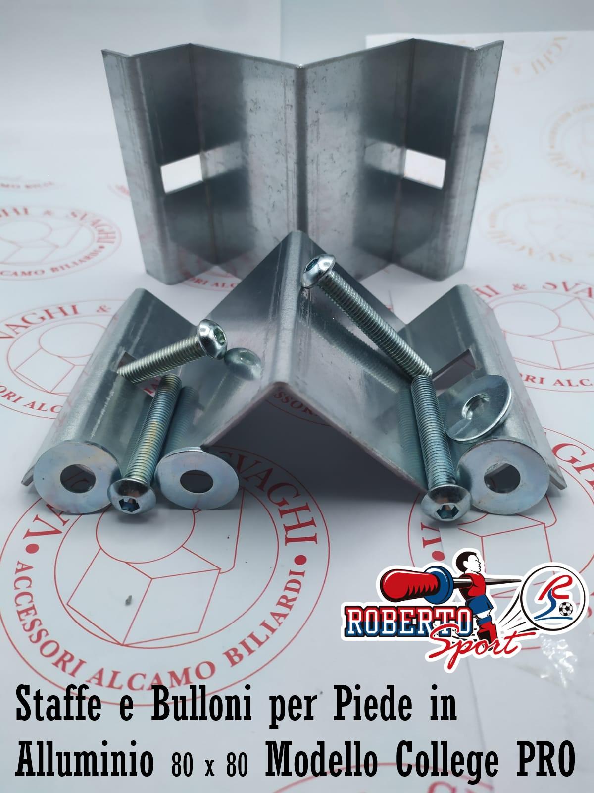 STAFFE E BULLONERIA ROBERTO SPORT PER FISSAGGIO GAMBE COLLEGE PRO