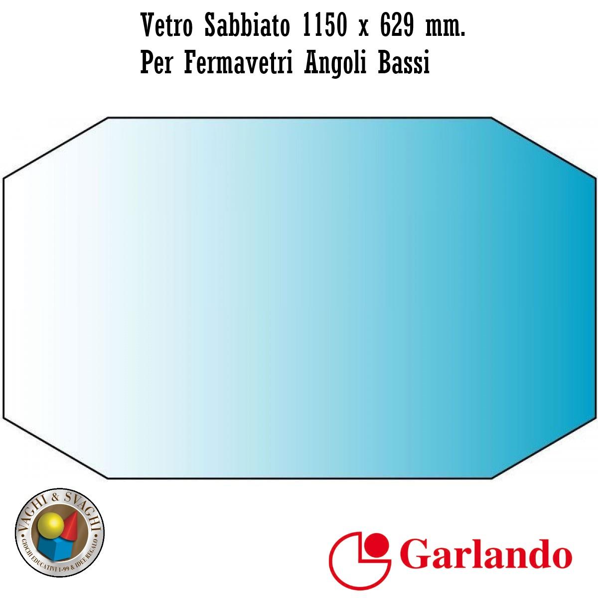 VETRO CAMPO GIOCO SABBIATO GARLANDO 1150 X 629 MM ANGOLO BASSO