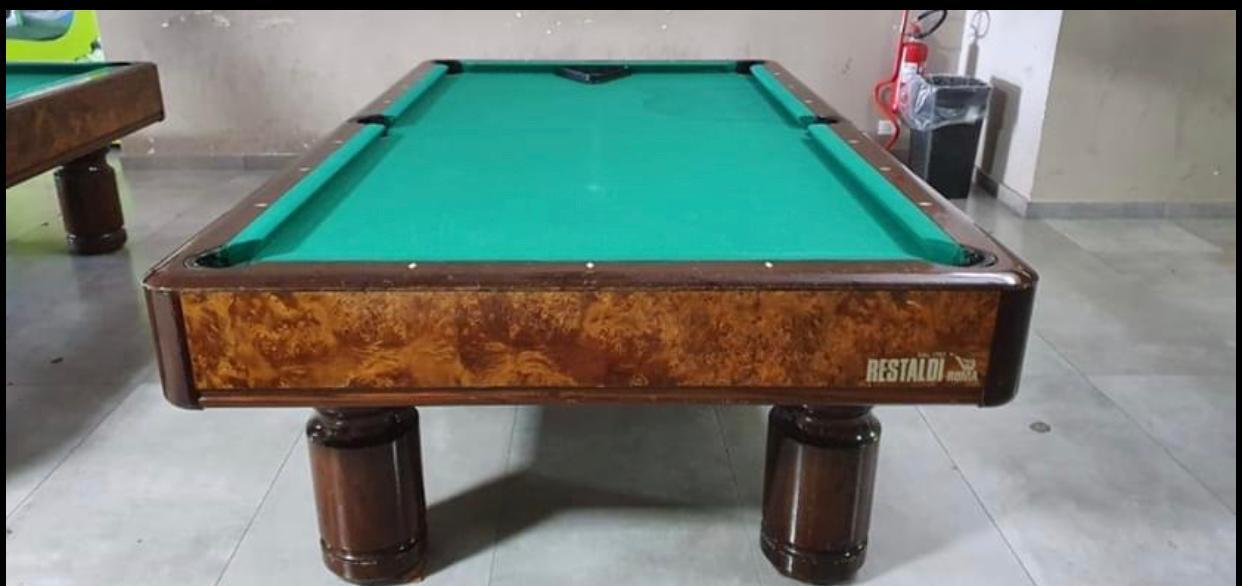 BILIARDO  POOL 6 GAMBE RESTALDI