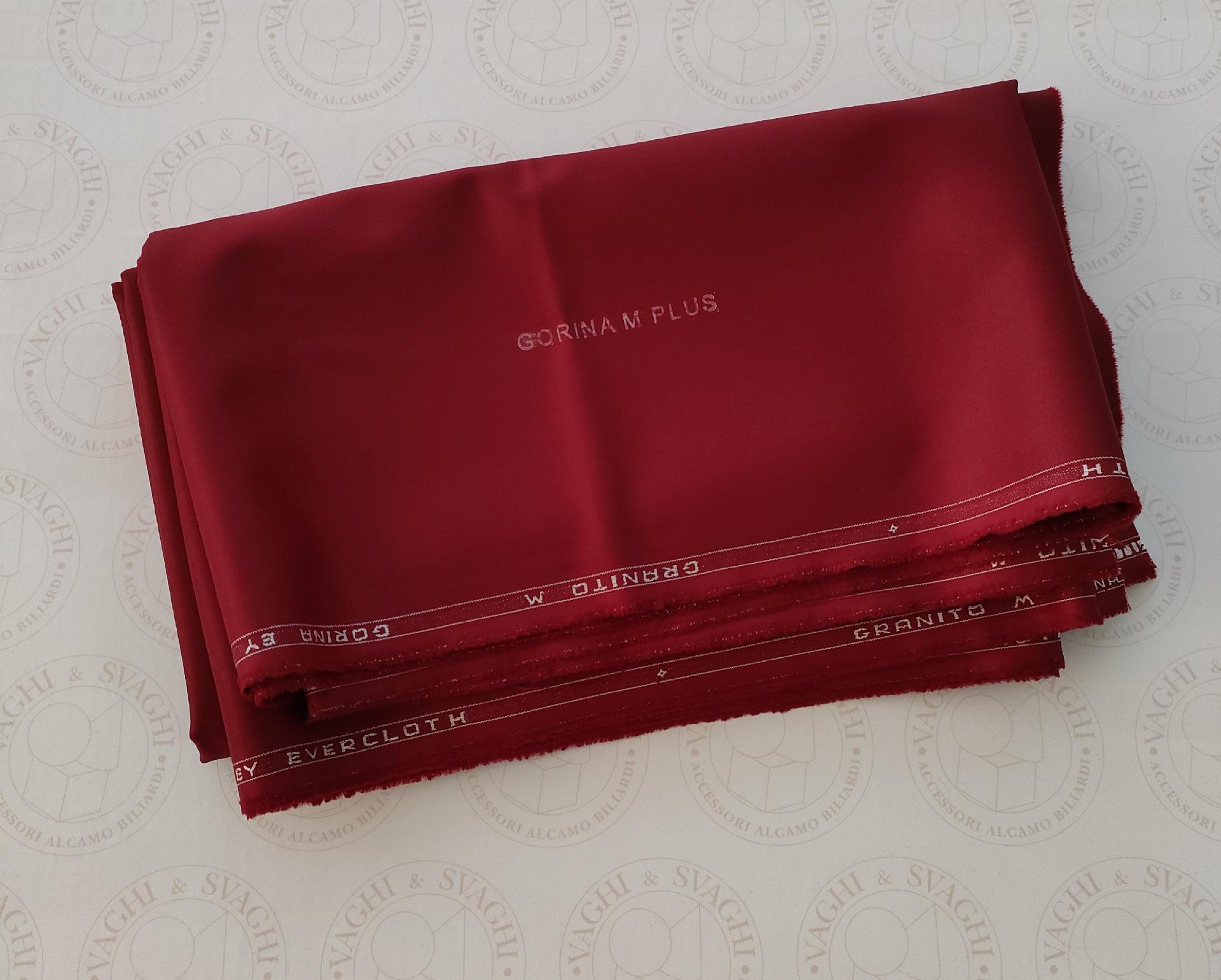 PANNO DA BILIARDO GORINA M PLUS BORDEAUX COMPLETO DI SPONDE