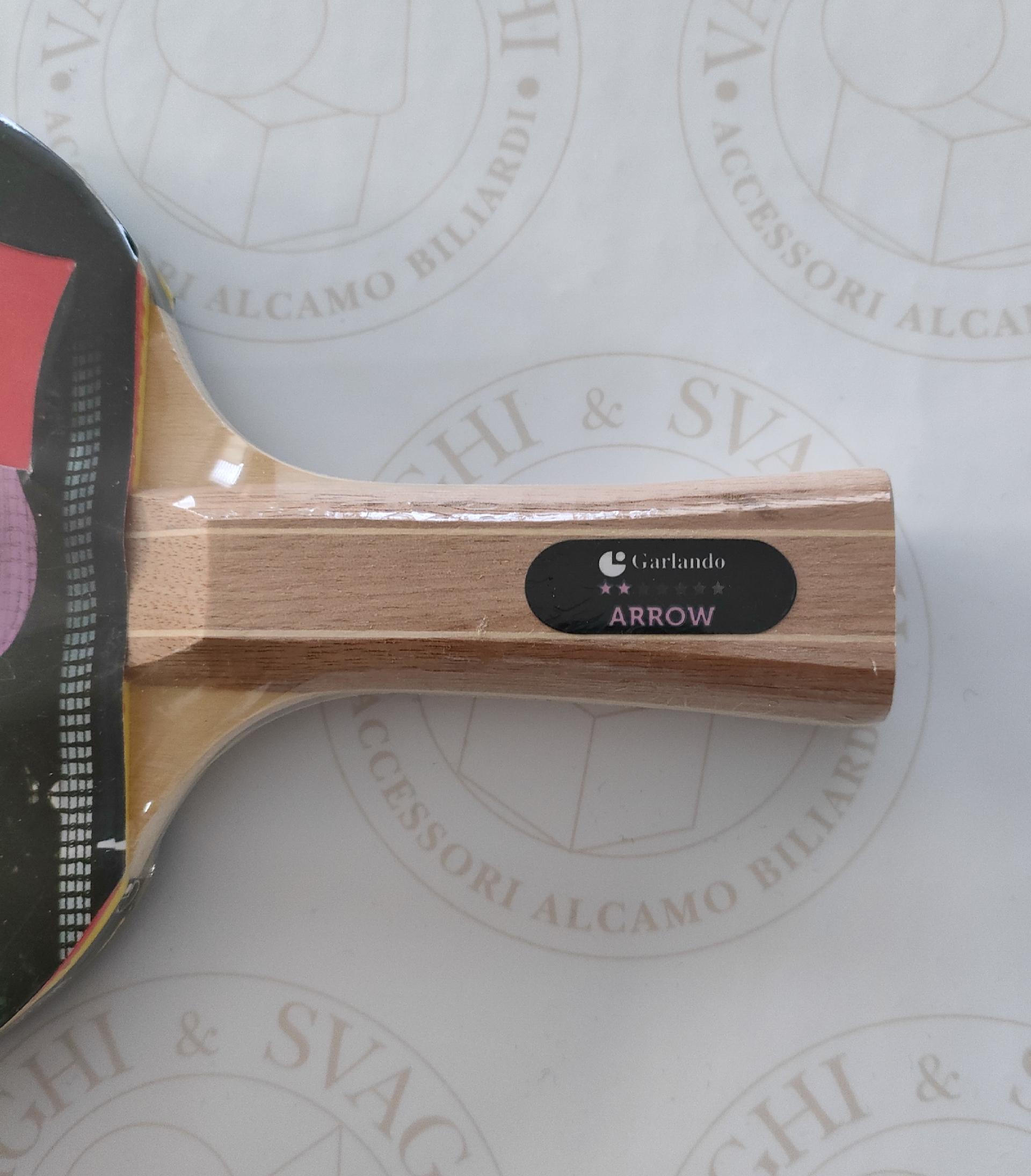 RACCHETTA DA PING PONG GARLANDO MODELLO ARROW 2 **