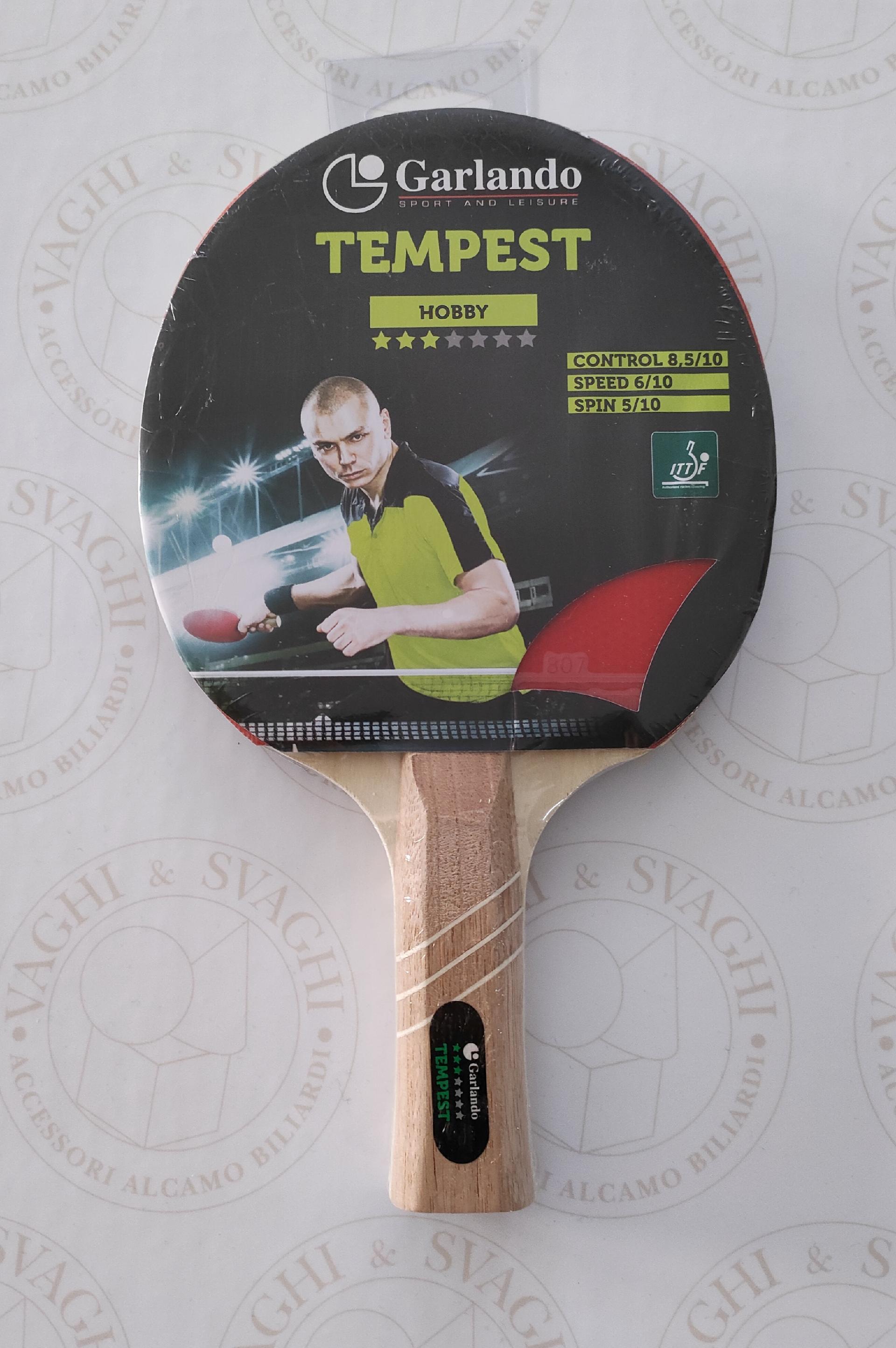 RACCHETTA DA PING PONG GARLANDO TEMPEST 3 STELLE