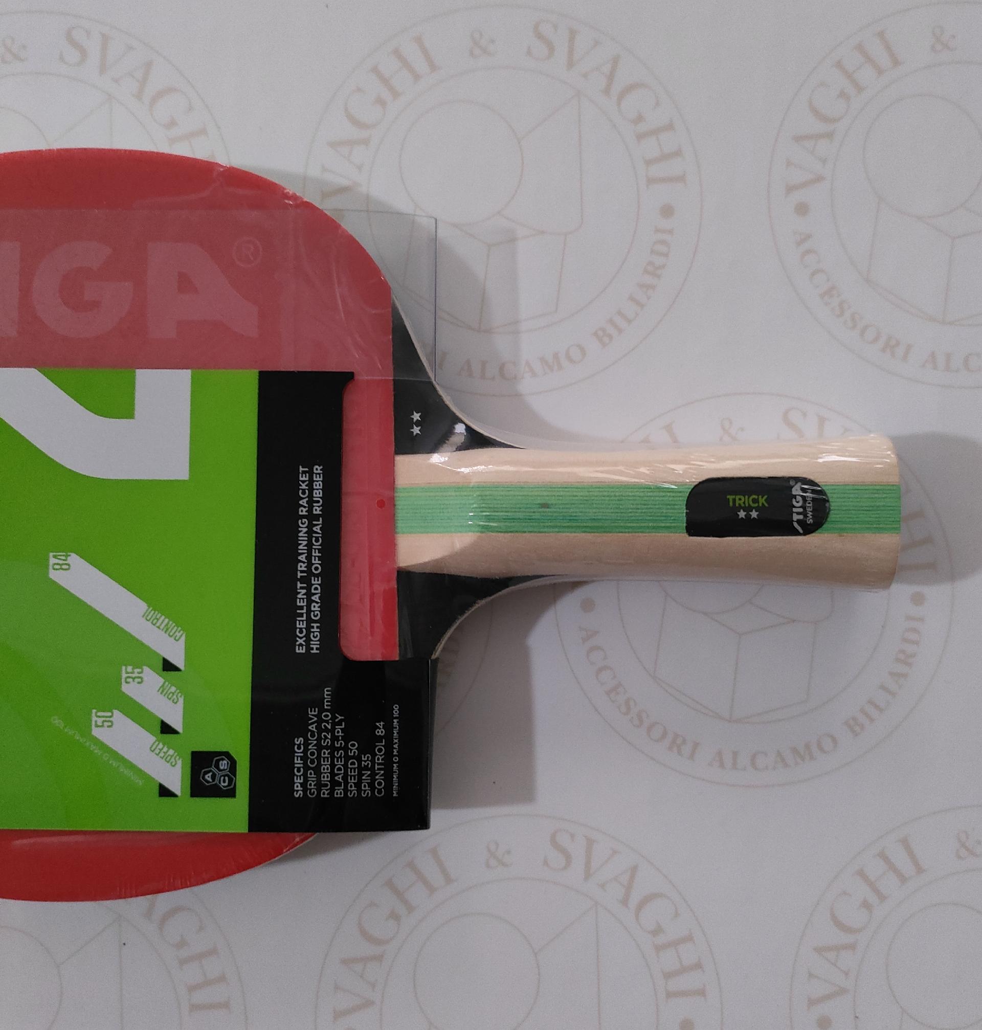 RACCHETTA DA PING PONG STIGA MODELLO TRICK 2 STELLE