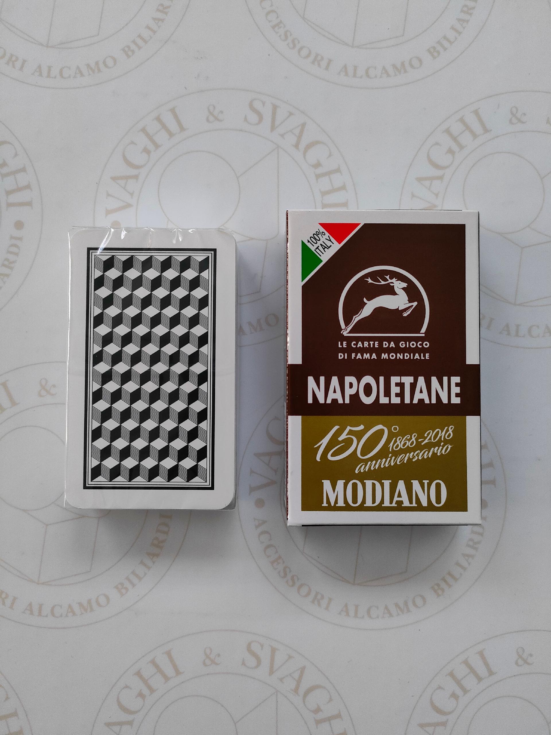 CARTE NAPOLETANE MODIANO 150° ANNIVERSARIO MARRONE