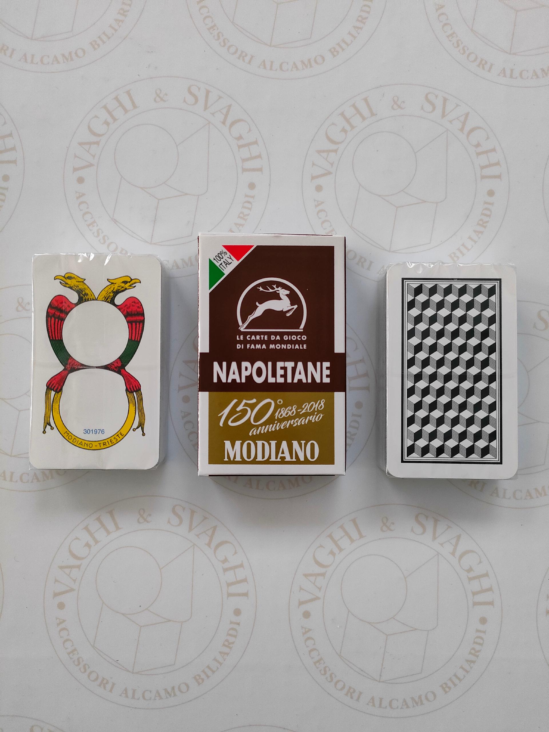Carte da gioco Plastificate Napoletane Modiano 150° anniversario
