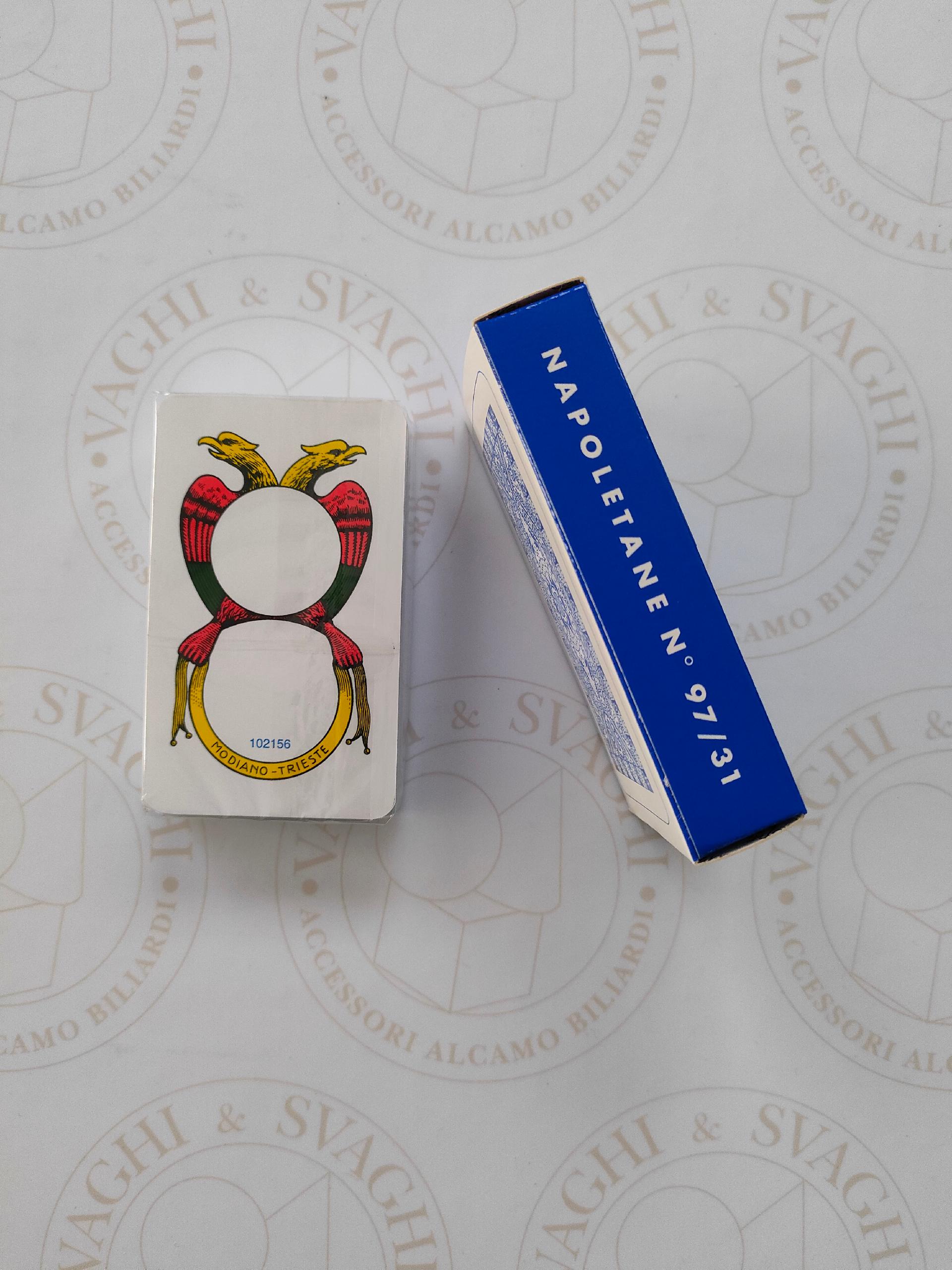 CARTE NAPOLETANE MODIANO 150 ° ANNIVERSARIO BLU
