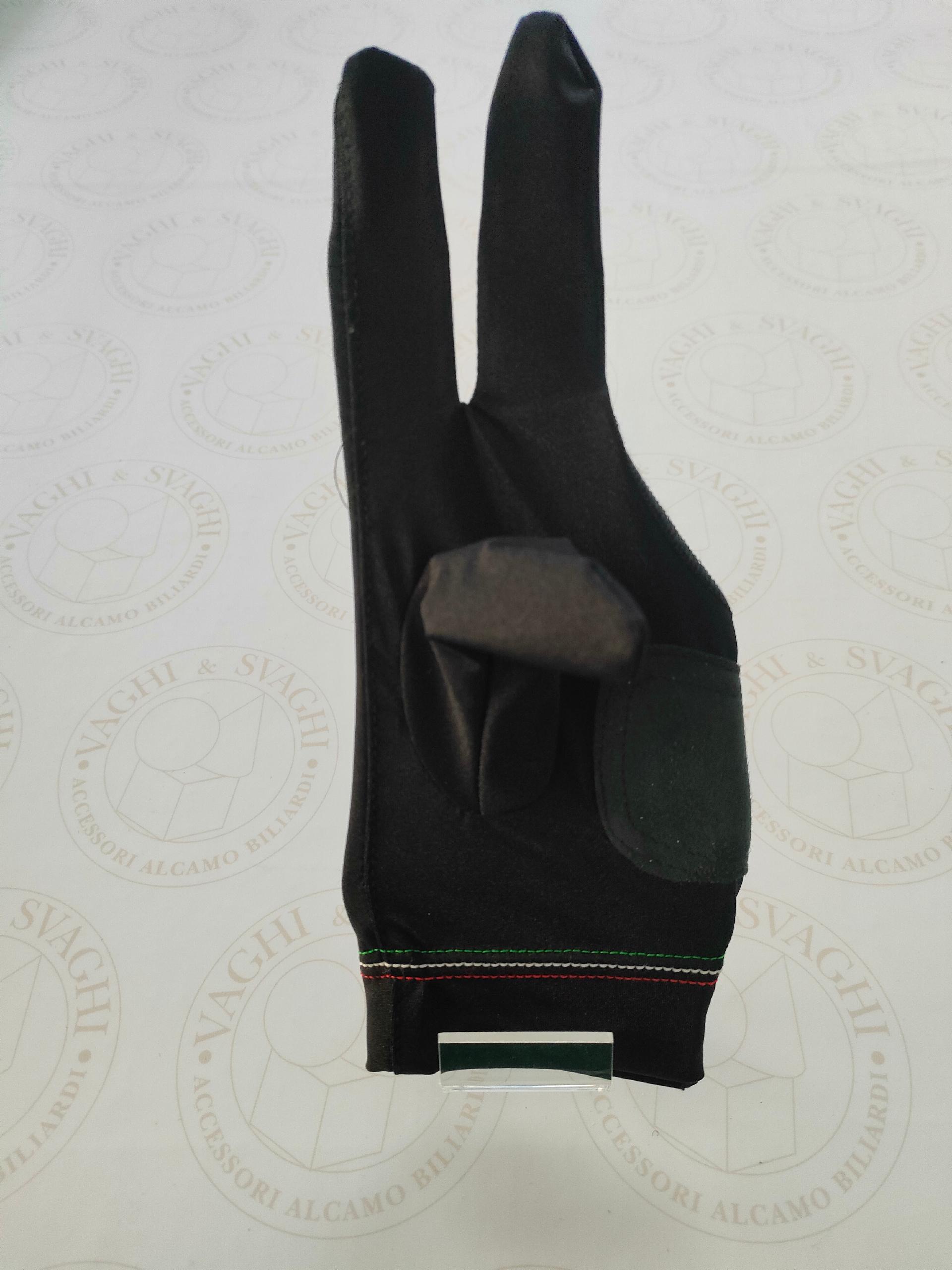 GUANTO DA BILIARDO TOP LIFE MANO SX  MISURA MEDIO  NERO