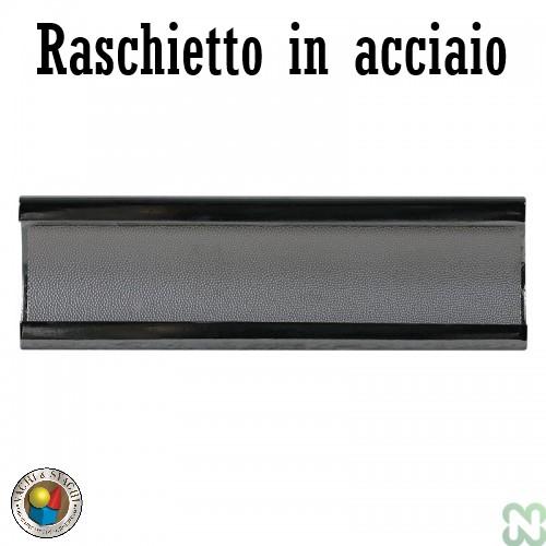 RASCHIETTO RASCHIA CUOIO SHAPER CURVATO NERO