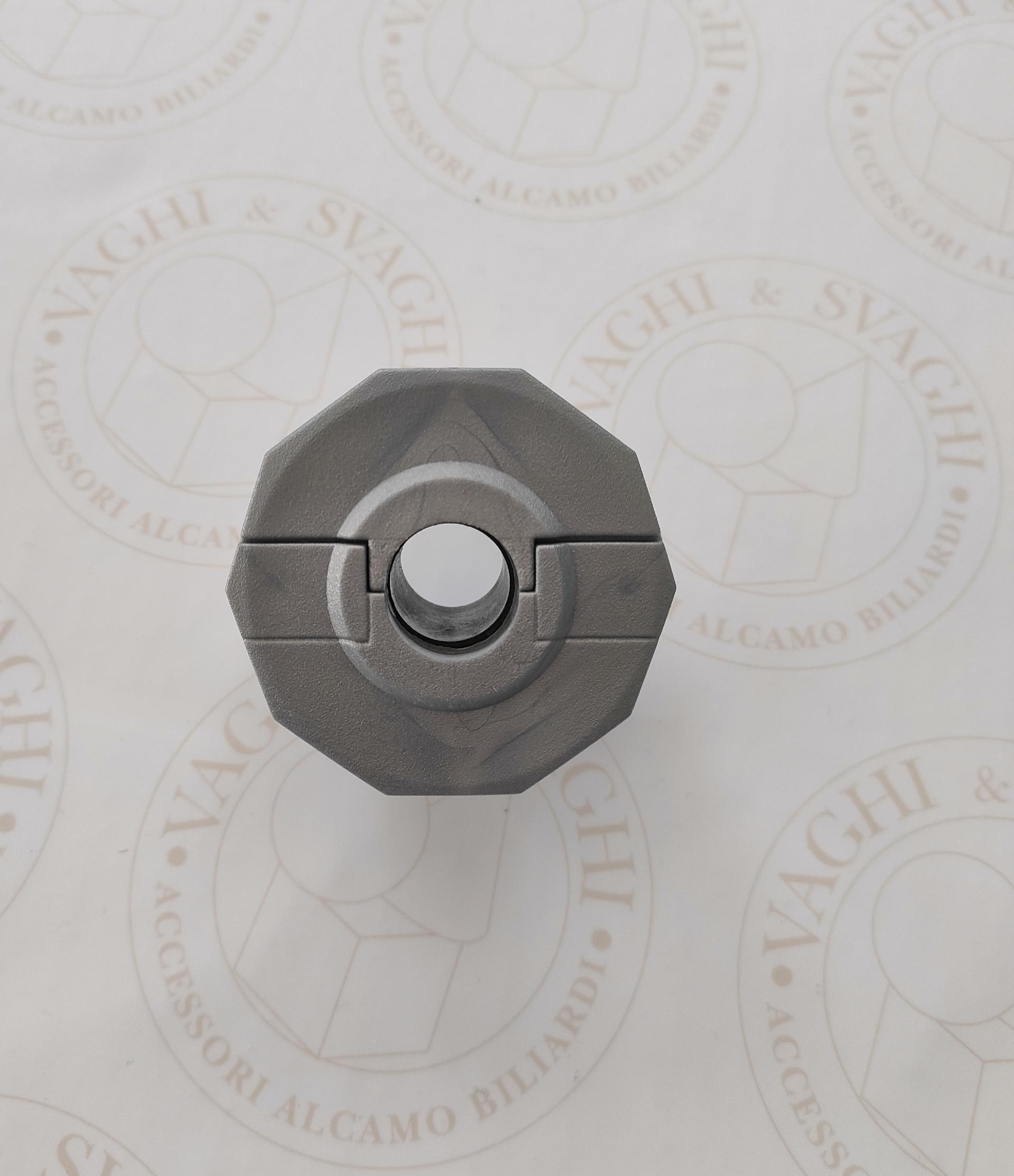 BOCCOLA GRIGIA NORDITALIA MODELLO LASER A SFERA PASSANTE DIAMETRO 16 MM.