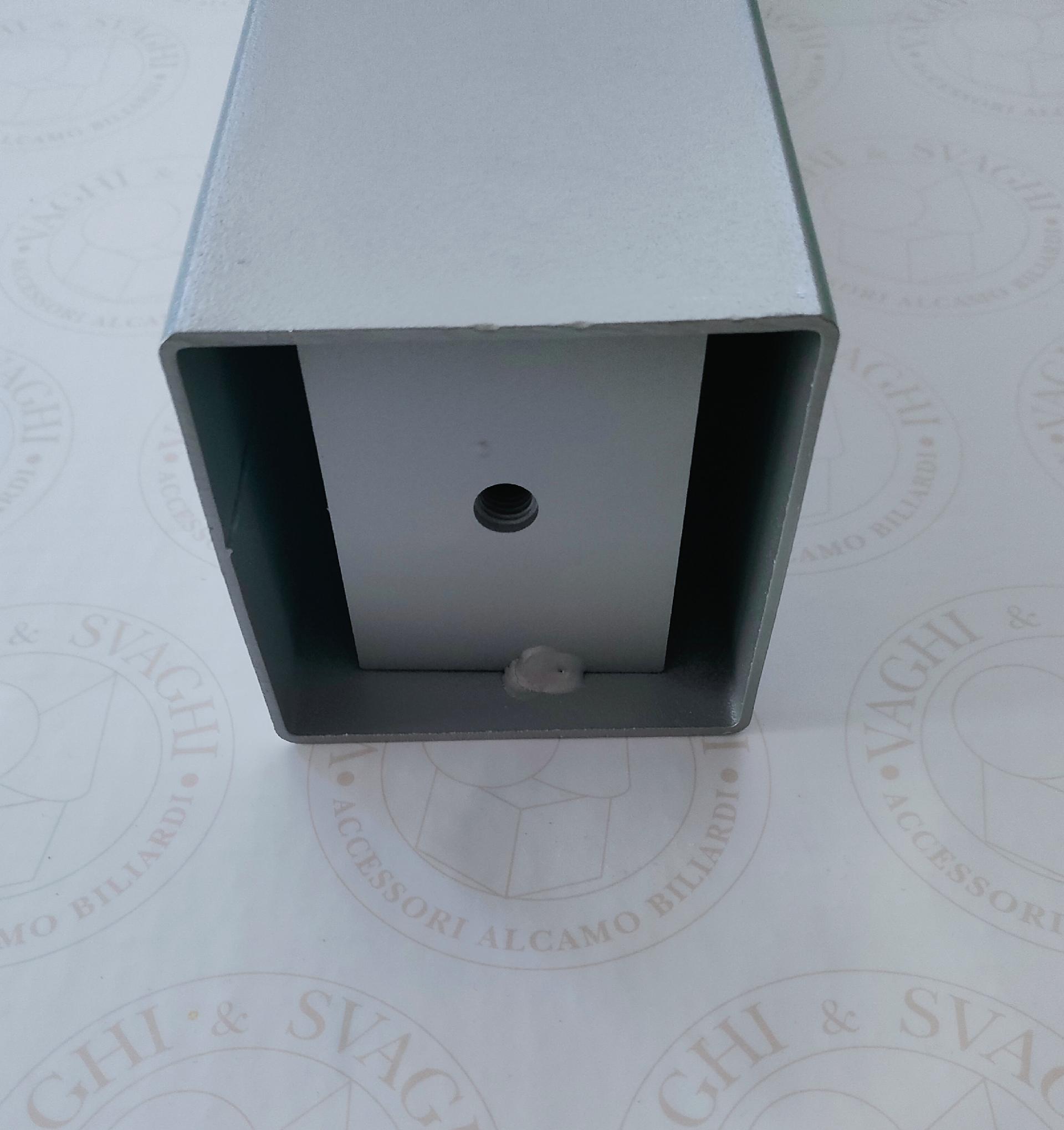 GAMBA IN METALLO GRIGIO GARLANDO 100 X 100 CON PIASTRA