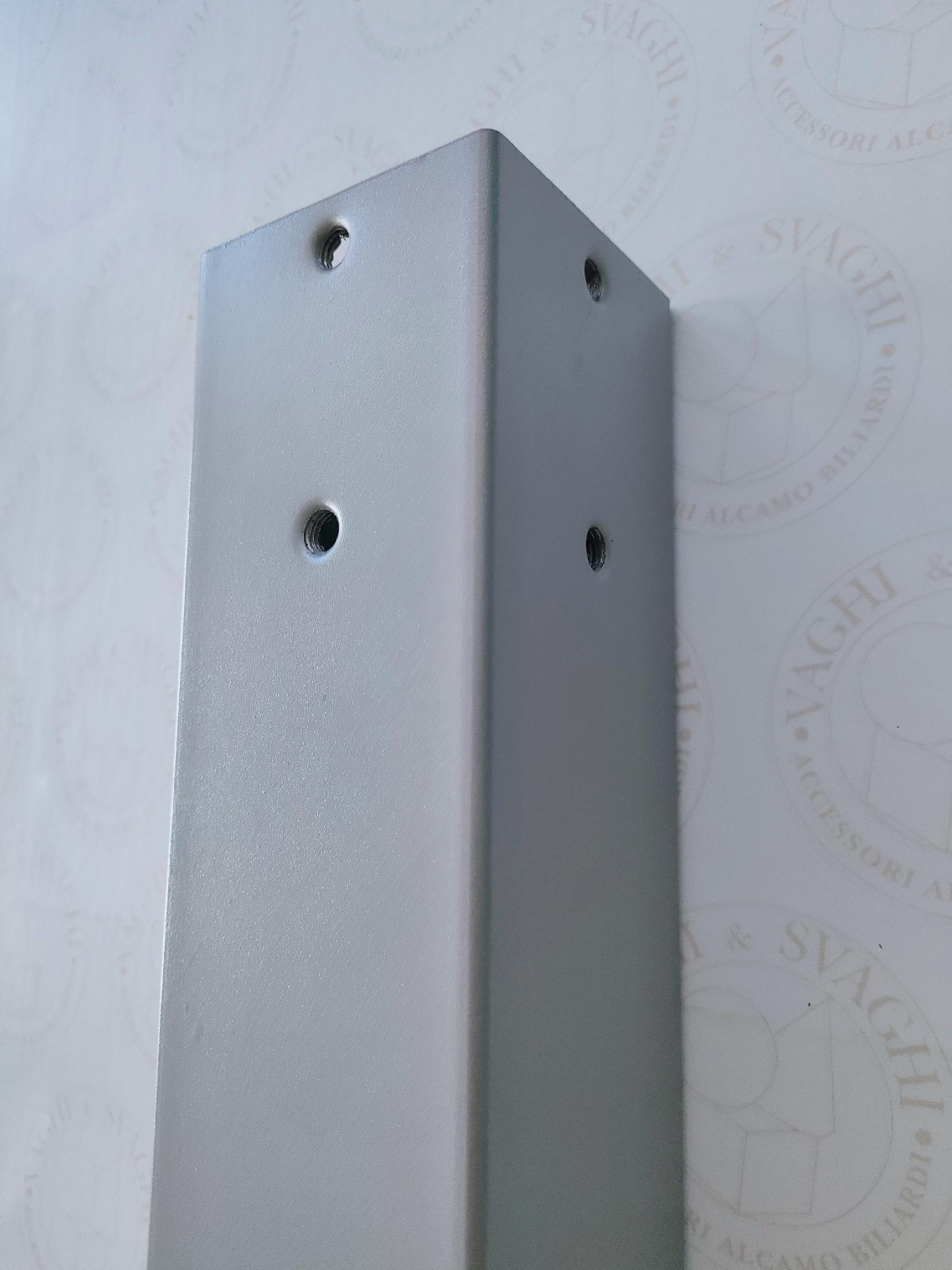 GAMBA IN METALLO GRIGIO GARLANDO 100 X 100 CON PIASTRA