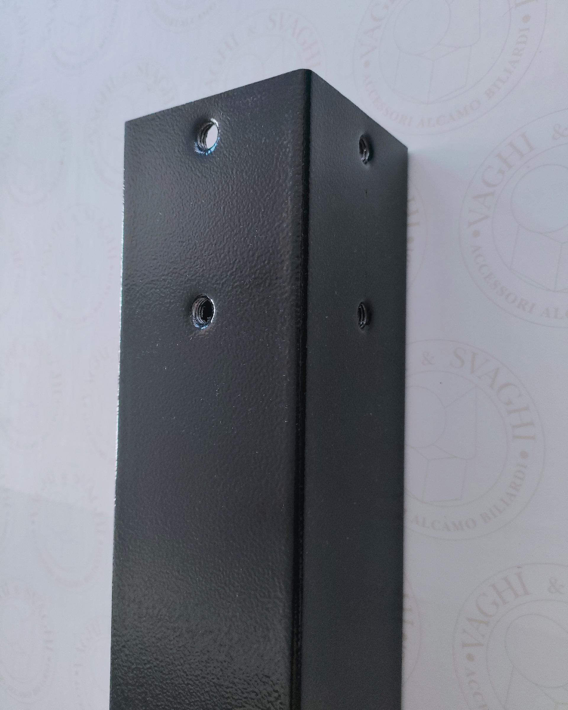 GAMBA IN METALLO NERA GARLANDO 90 X 90 595 MM SENZA PIASTRA