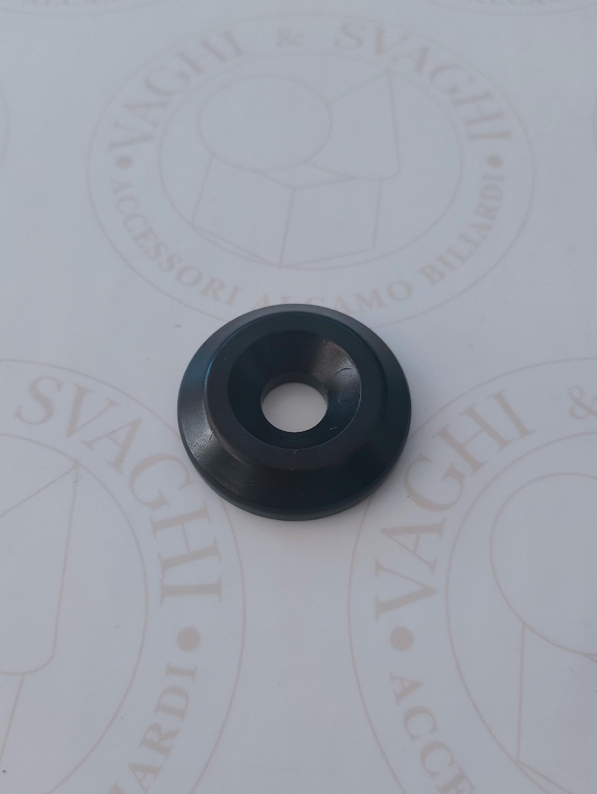 RONDELLA PLASTICA GARLANDO GARLANDO NERO DIAMETRO 37,50 MM.