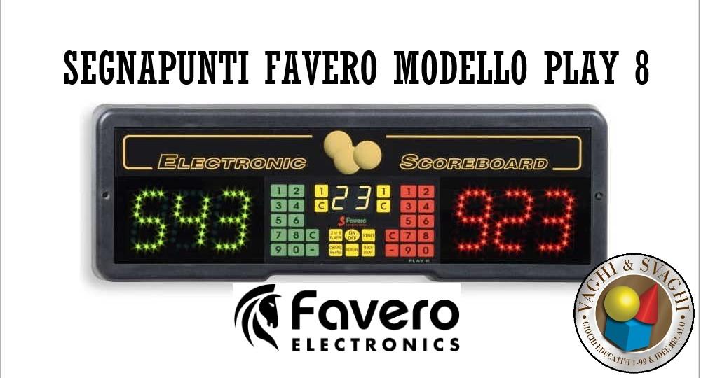 SEGNAPUNTI PER BILIARDO FAVERO MODELLO PLAY 8
