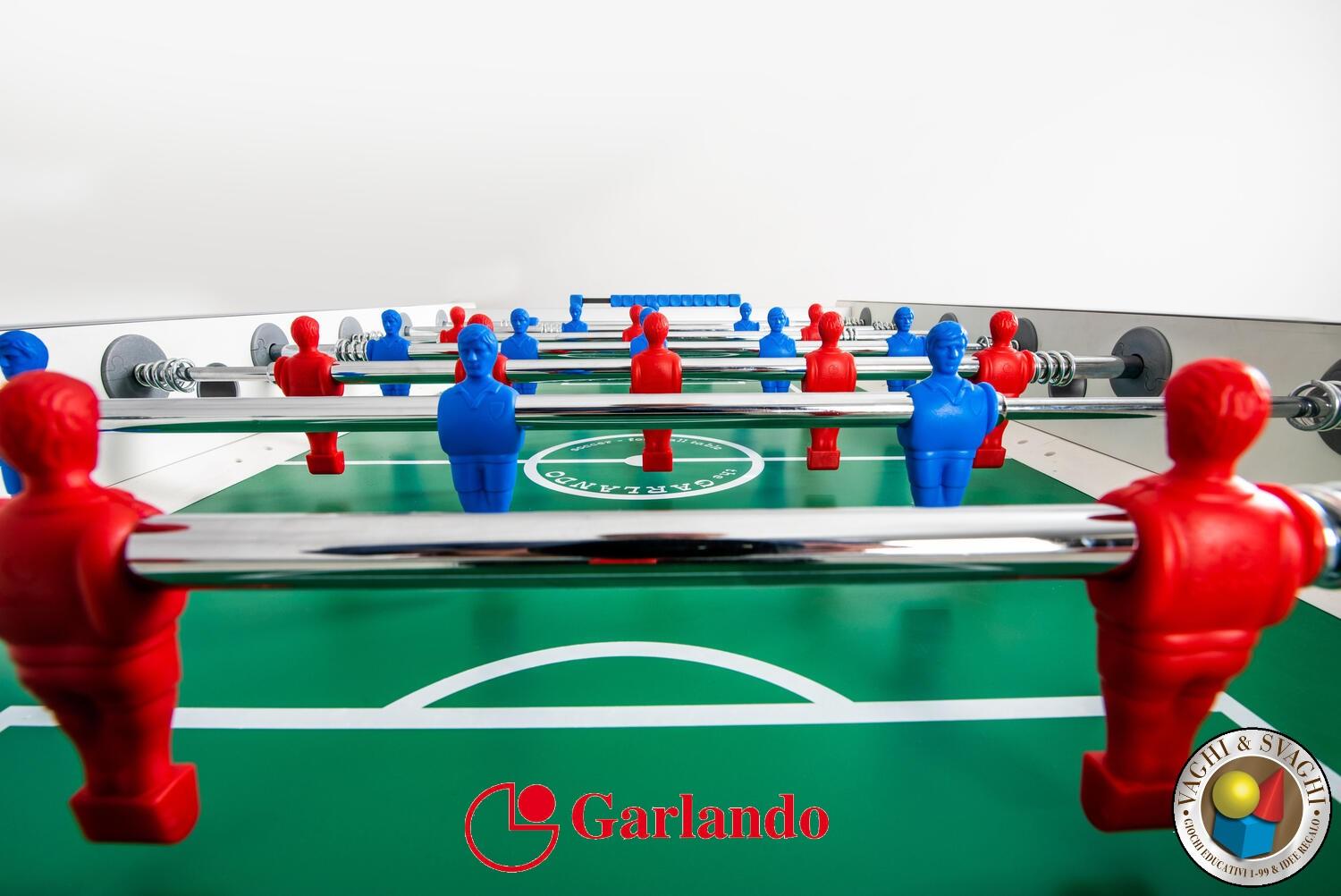 CALCIO BALILLA GARLANDO G-500 WEATHERPROOF WHITE ASTE RIENTRANTI