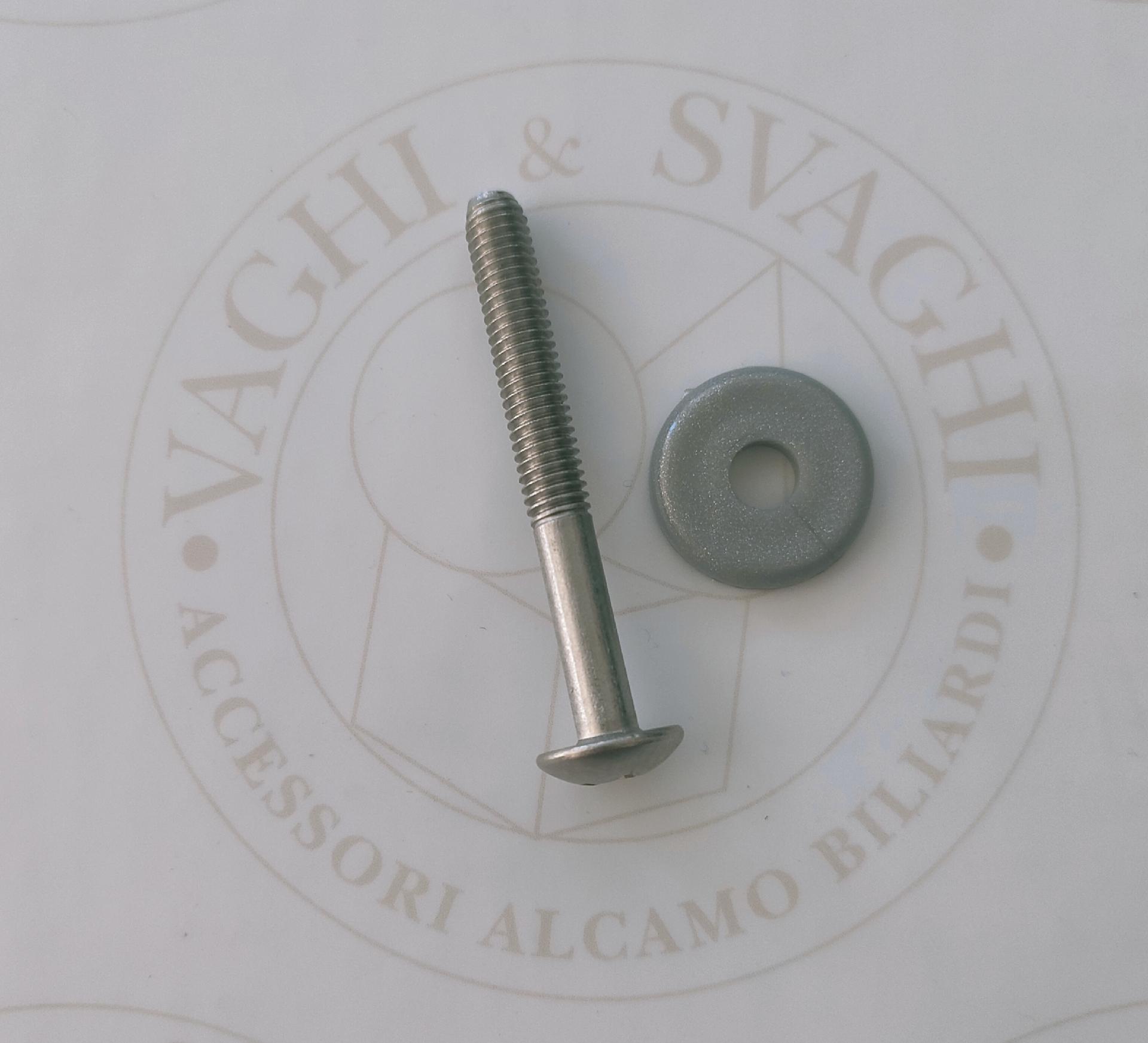 BULLONE IN SILVER 6M X 50 GARLANDO CON RONDELLA IN PLASTICA