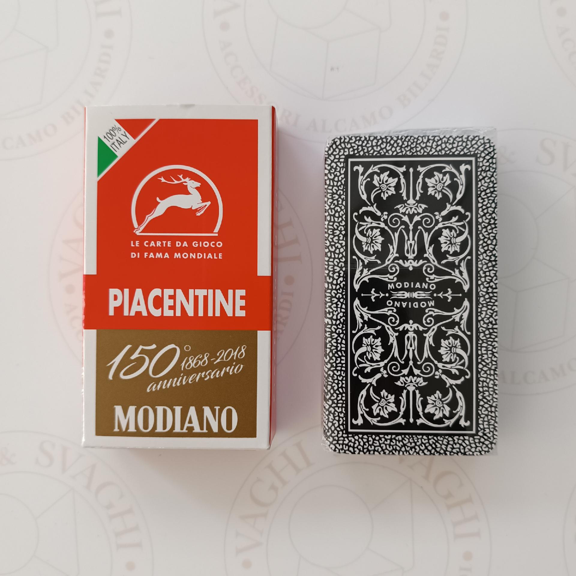 CARTE PIACENTINE MODIANO ROSSO 150° ANNIVERSARIO