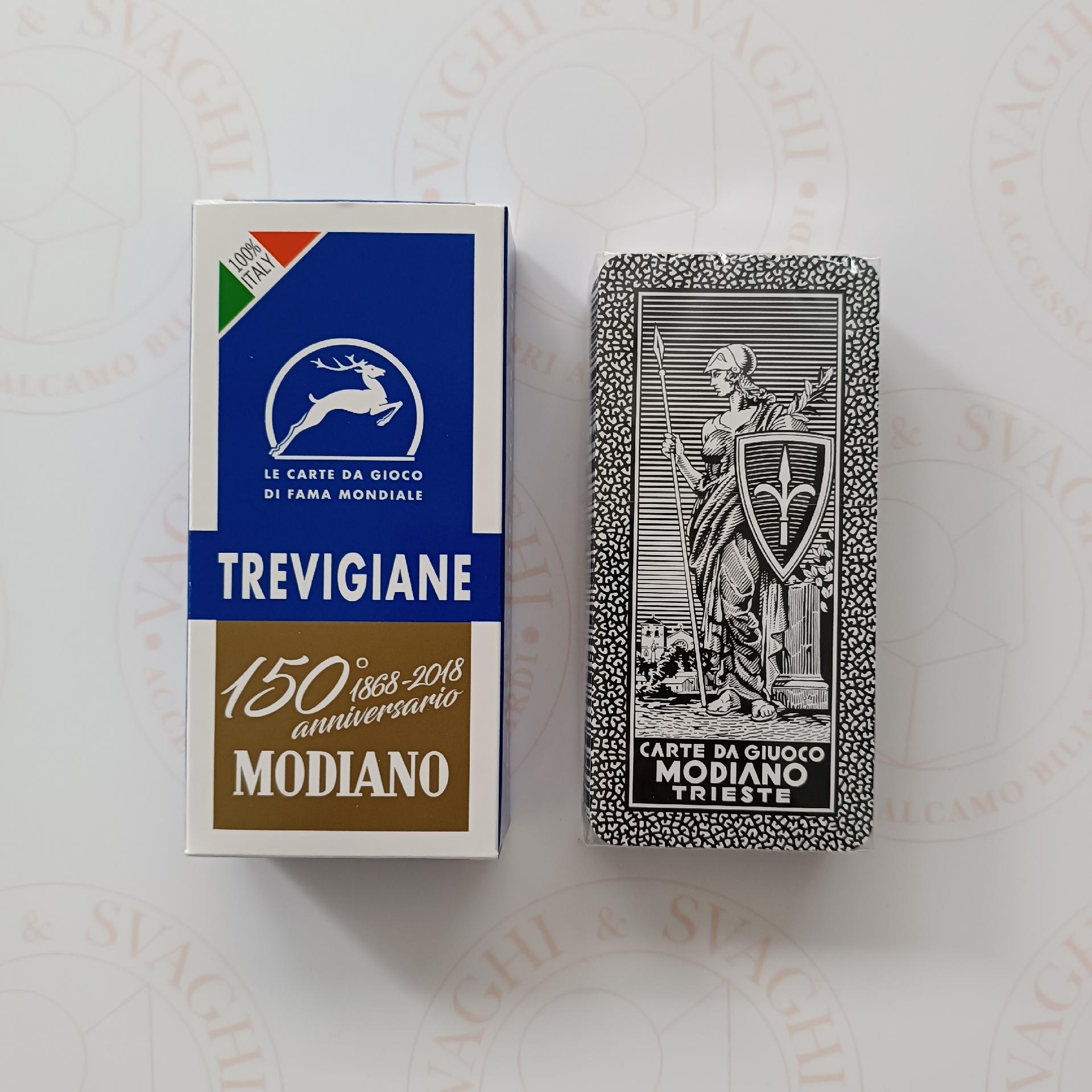 CARTE DA GIOCO MODIANO TREVIGIANE BLU 150° ANNIVERSARIO