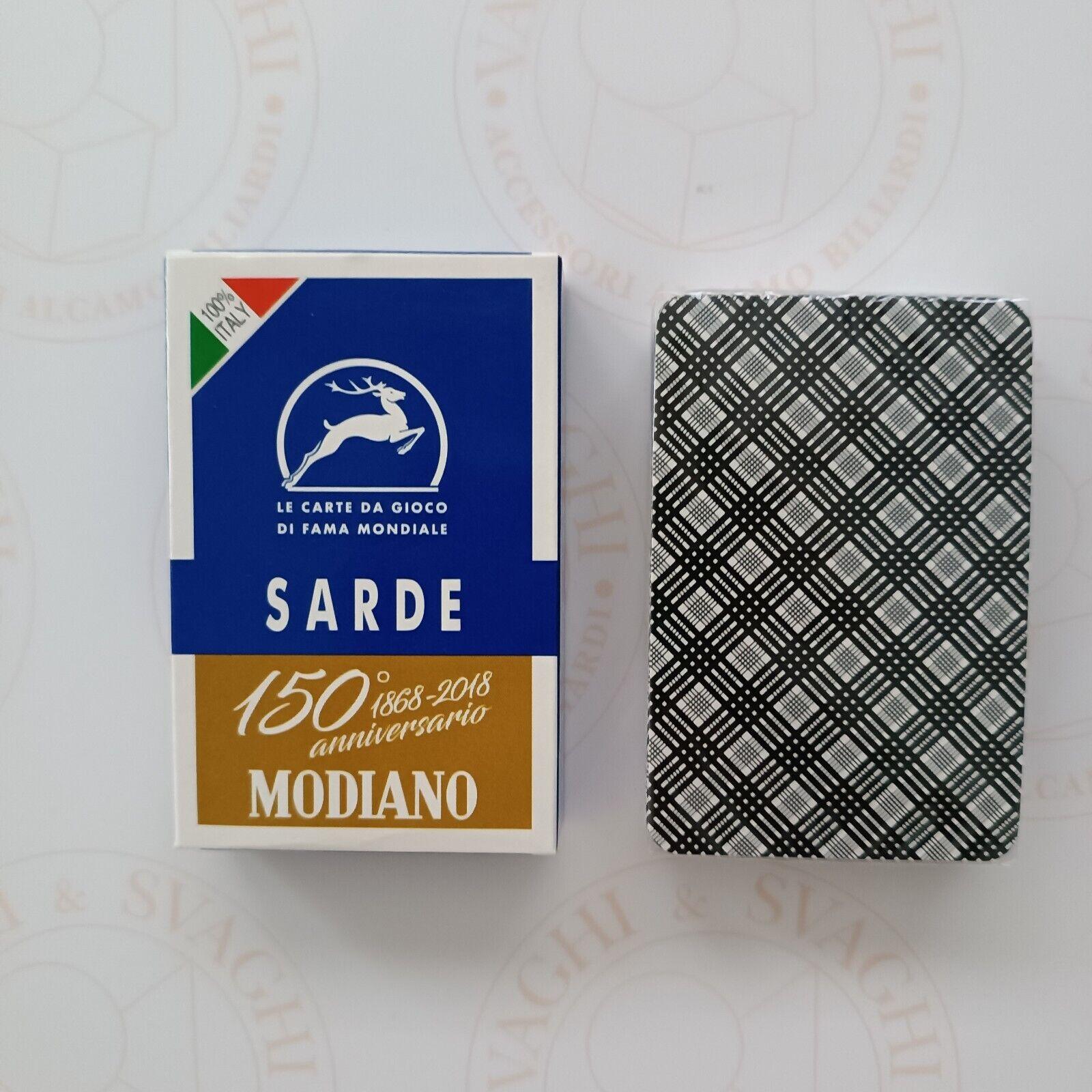 CARTE DA GIOCO MODIANO SARDE BLU 150° ANNIVERSARIO