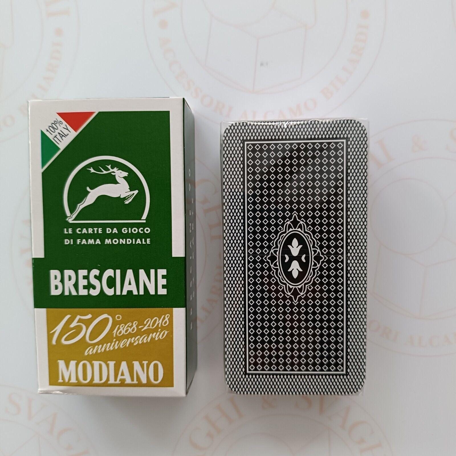 CARTE DA GIOCO MODIANO BRESCIANE VERDE 150° ANNIVERSARIO
