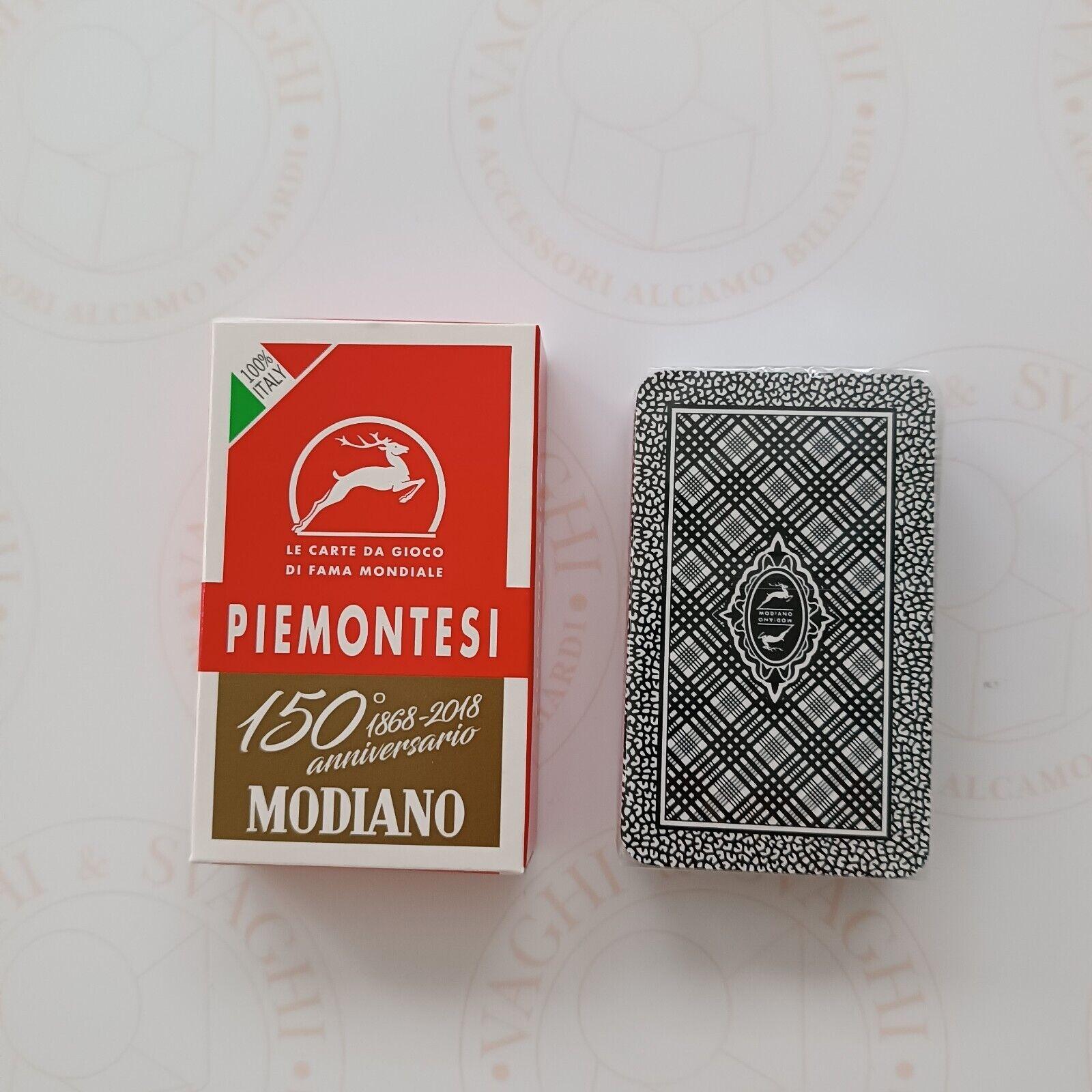 CARTE DA GIOCO MODIANO PIEMONTESI ROSSO 150° ANNIVERSARIO