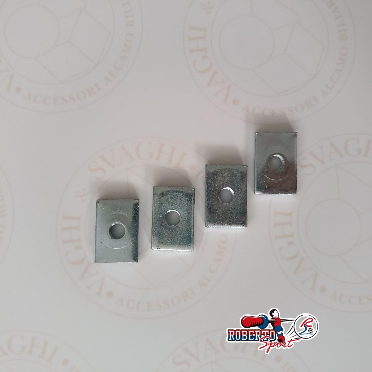 DADO PER GAMBA ROBERTO SPORT IN ALLUMINIO 80 X 80 MM