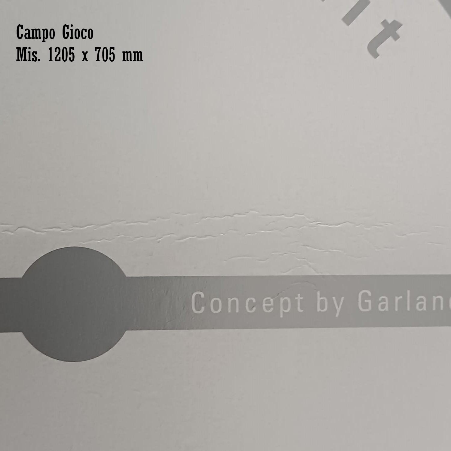 CAMPO GIOCO DI CARTA CON PICCOLO DIFETTO GARLANDO PURE WHITE MIS. 1205 X 705 MM