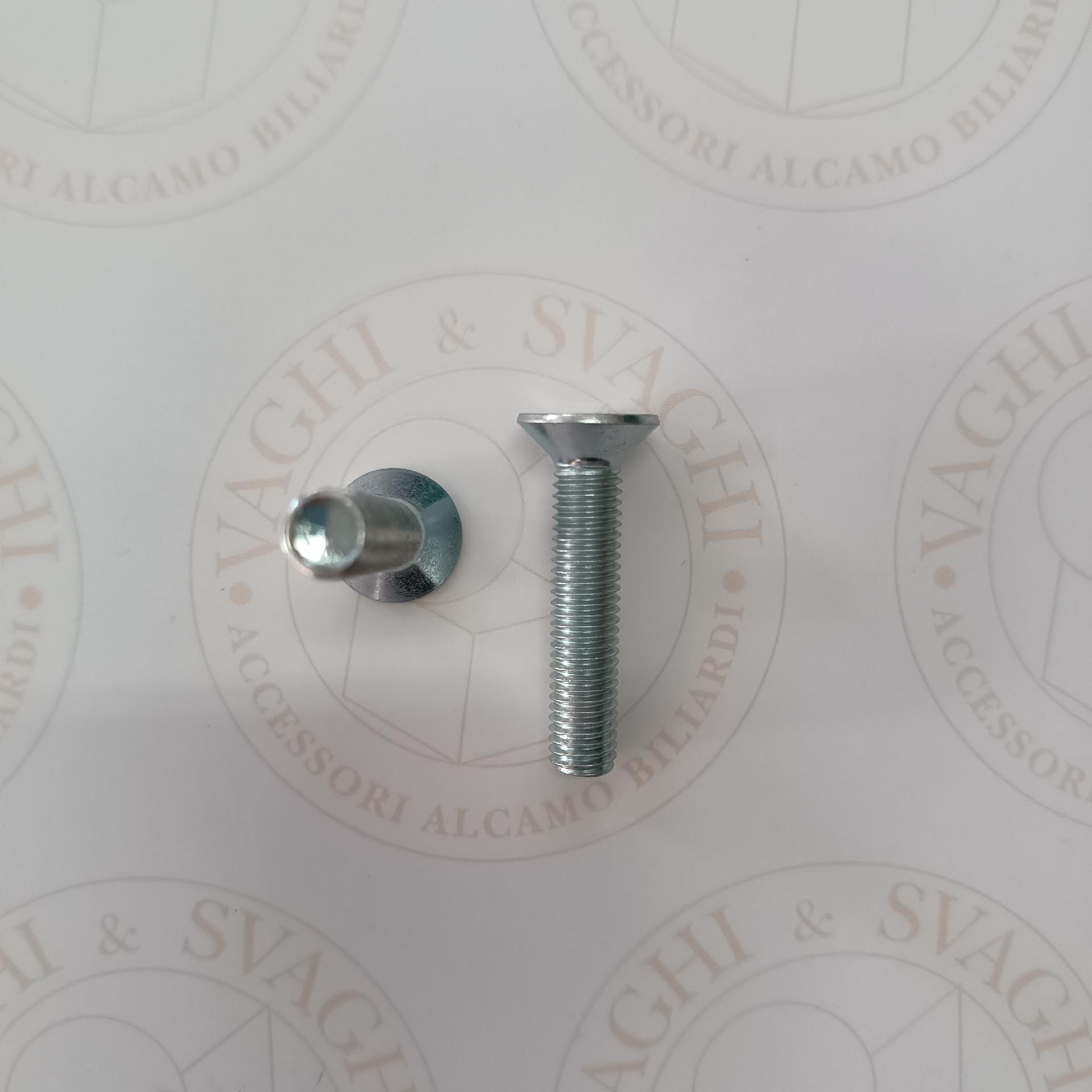 VITI PER FISSAGGIO GAMBA CALCIO BALILLA GARLANDO VARI MODELLI COLORE SILVER
