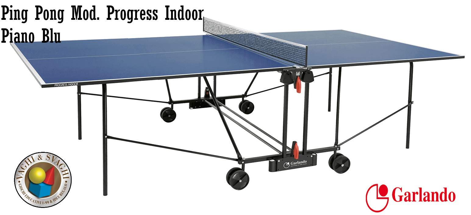 PING PONG GARLANDO PROGRESS INDOOR PIANO BLU