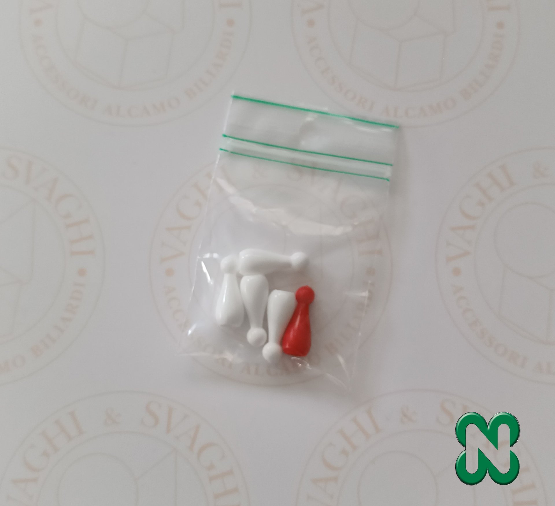 BIRILLI STAMPATI NORDITALIA BIANCHI H 25 MM SET DA 5 PZ