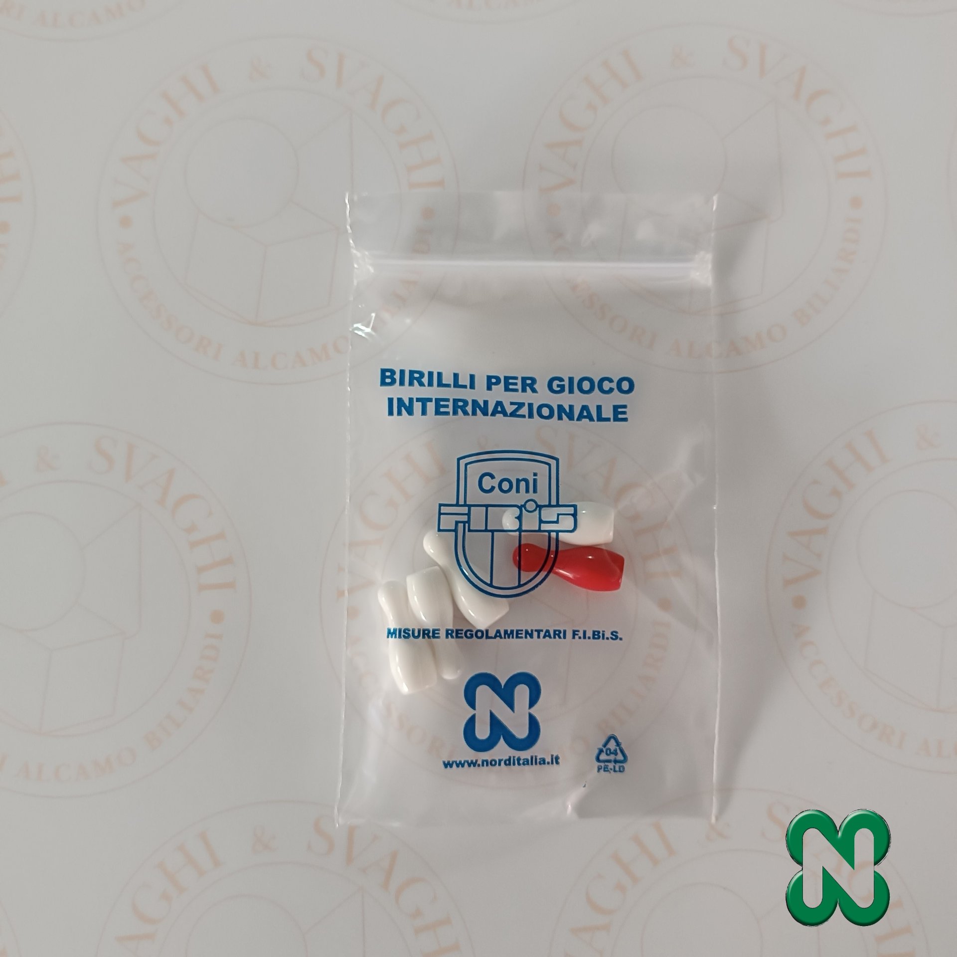 BIRILLI OMOLOGATI FISBB NORDITALIA BIANCHI H 25 MM SET 5 PZ.